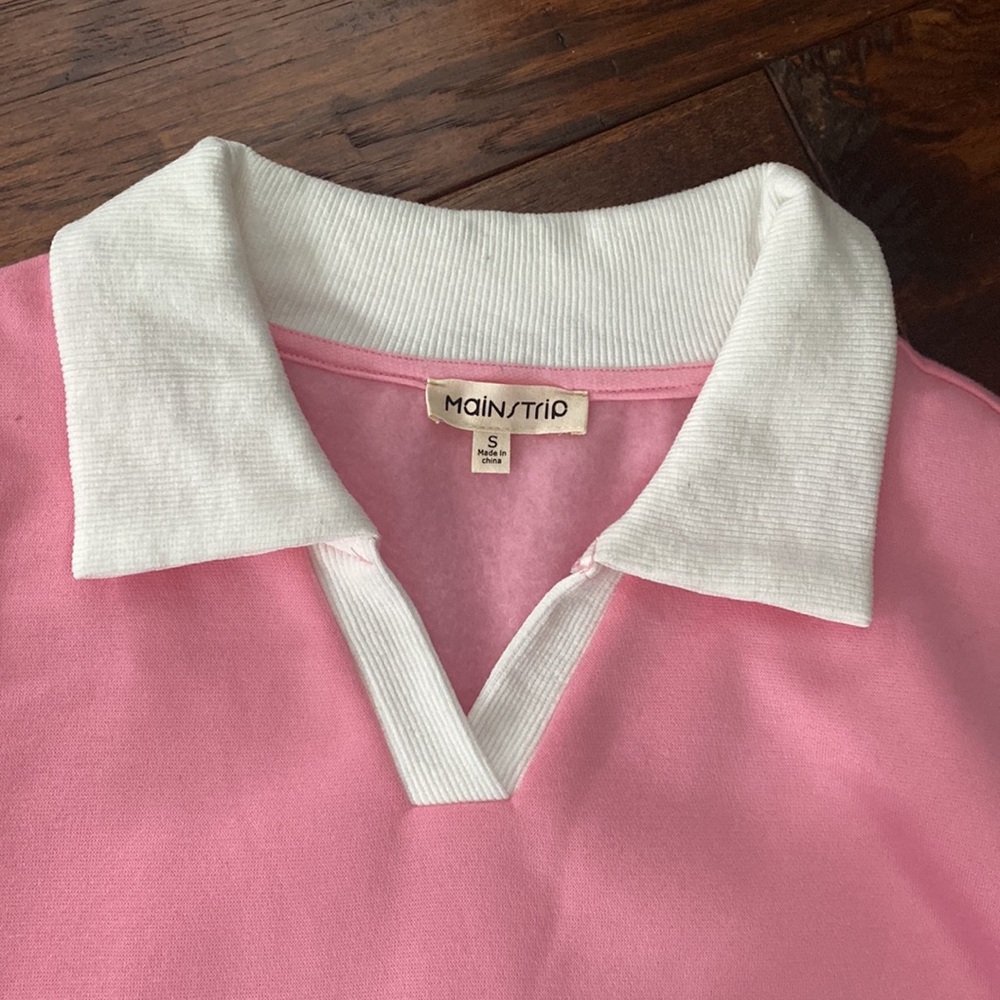 Main Strip Fleece Lined Sweat Shirt. Small NWOT - Picture 3 of 7